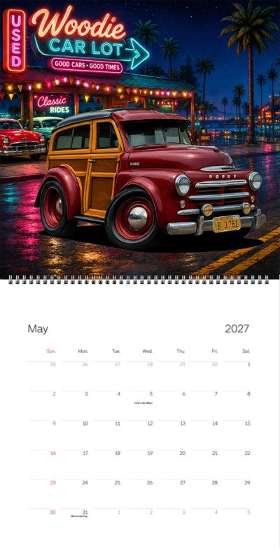 2027 Woodie Neon Calendar DG3781-CA