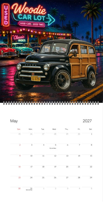 2027 Woodie Neon Calendar DG3791-CA