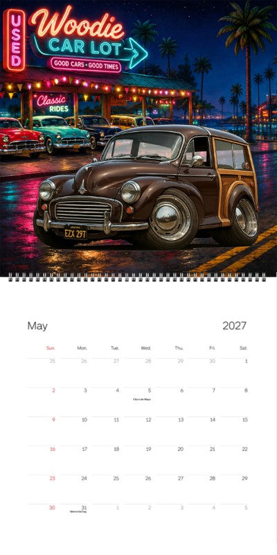 2027 Woodie Neon Calendar EZX297-CA