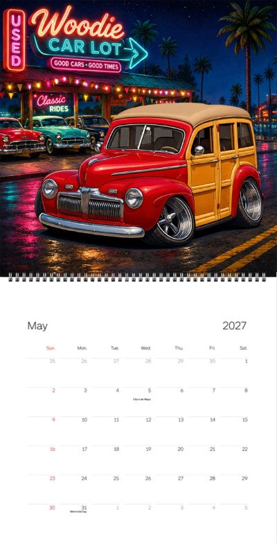 2027 Woodie Neon Calendar GOTWUD-CA
