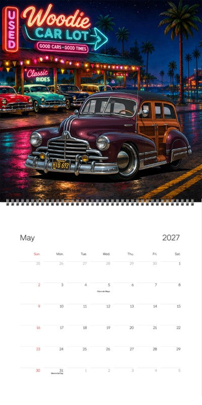 2027 Woodie Neon Calendar HIB692-CA