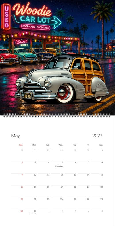 2027 Woodie Neon Calendar HRD364-CA