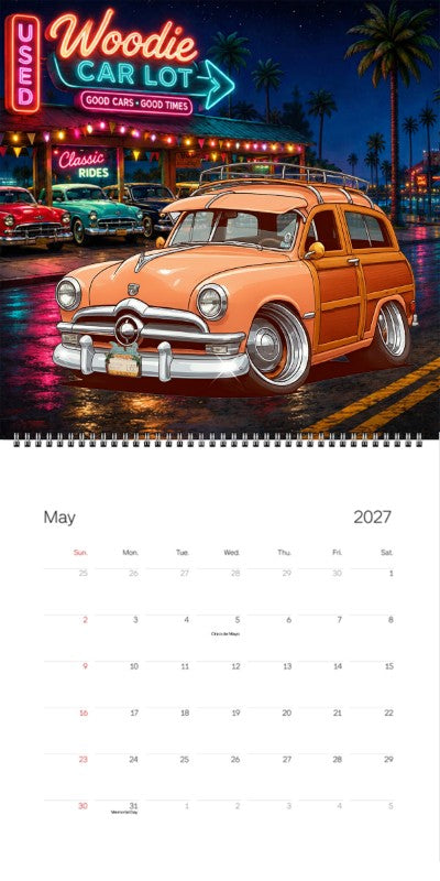 2027 Woodie Neon Calendar HV1950-CA