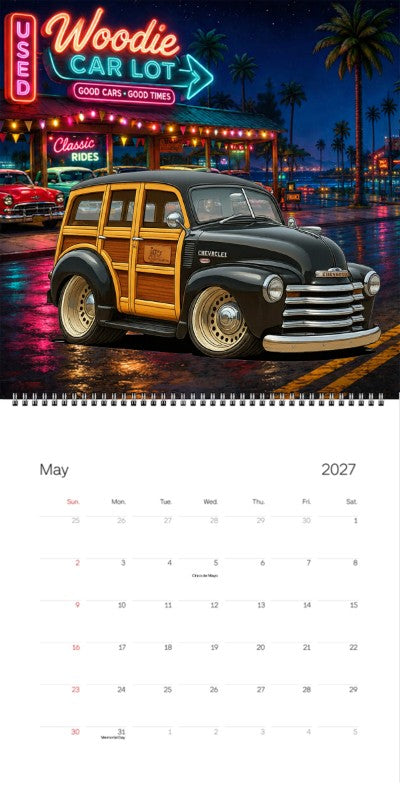 2027 Woodie Neon Calendar HV297T-CA