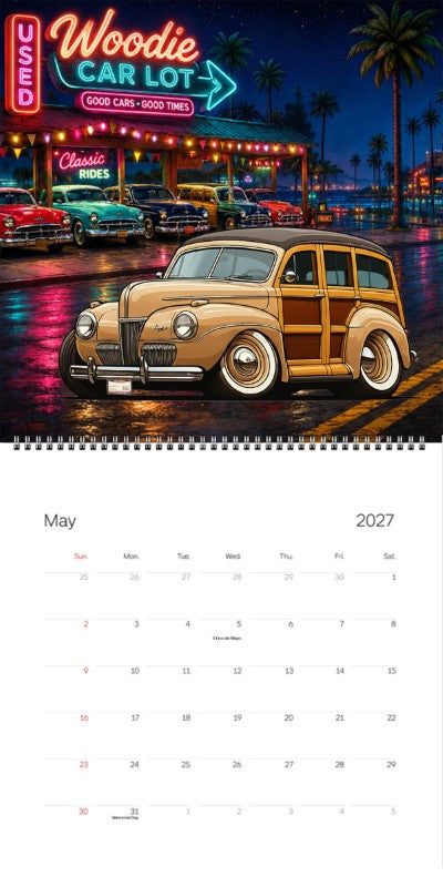 2027 Woodie Neon Calendar HV3062-CA