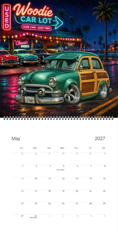 2027 Woodie Neon Calendar IGTAWDY-CA