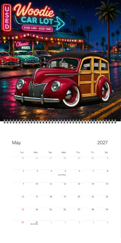 2027 Woodie Neon Calendar JIMZ39-CA