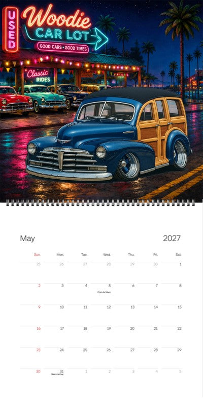 2027 Woodie Neon Calendar LOZ779-CA