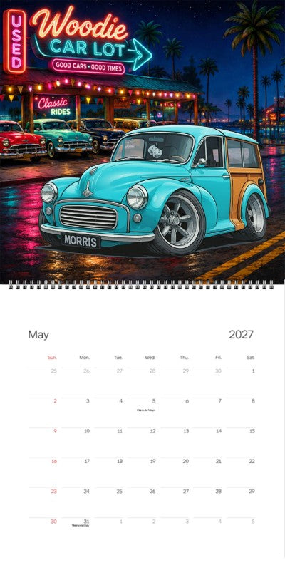 2027 Woodie Neon Calendar MYMORIS-CA