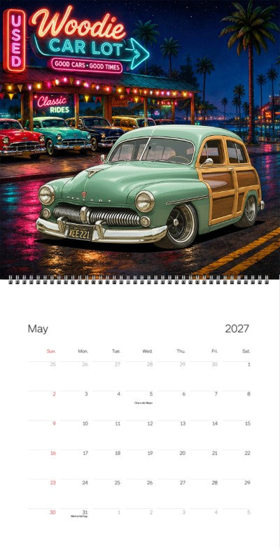 2027 Woodie Neon Calendar XEE221-CA