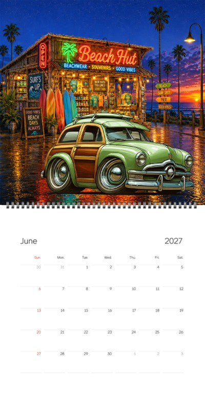 2027 Woodie Neon Calendar 100002-XX