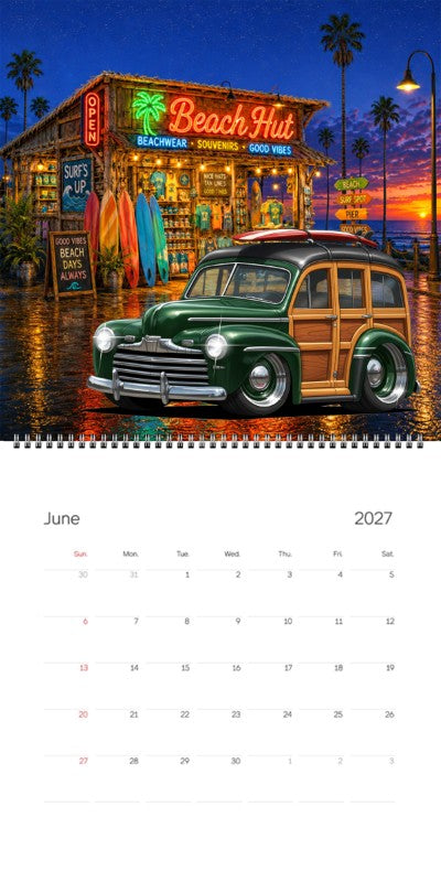 2027 Woodie Neon Calendar 100003-XX