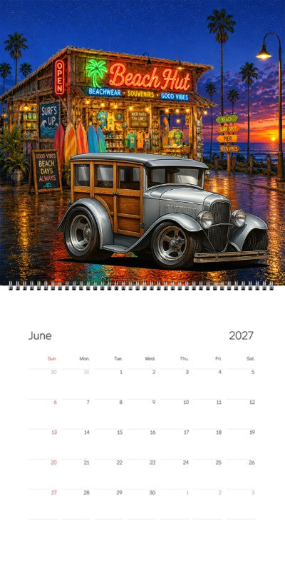 2027 Woodie Neon Calendar 100004-XX