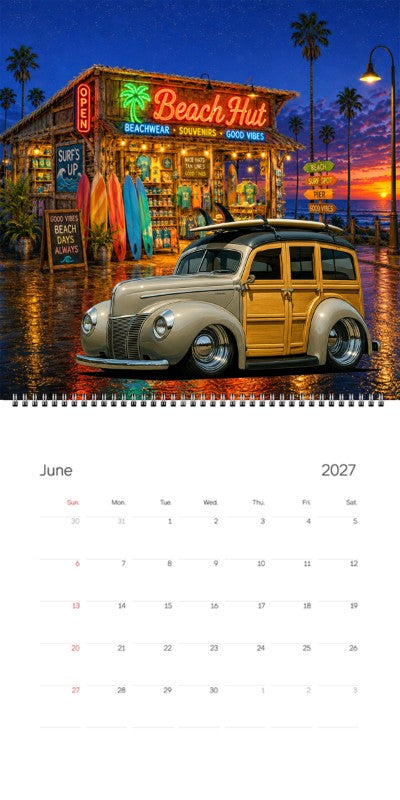 2027 Woodie Neon Calendar 100005-XX