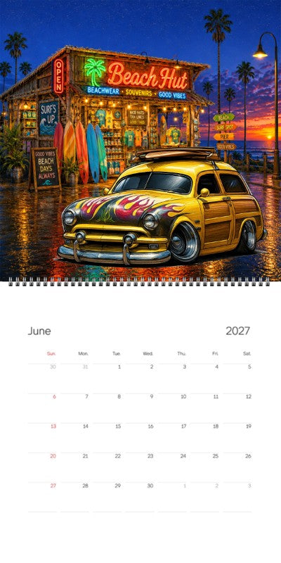 2027 Woodie Neon Calendar 100007-XX