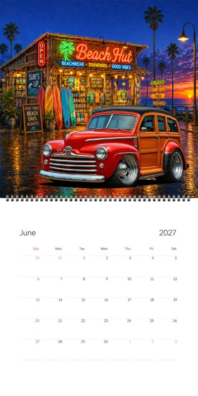 2027 Woodie Neon Calendar 100008-XX