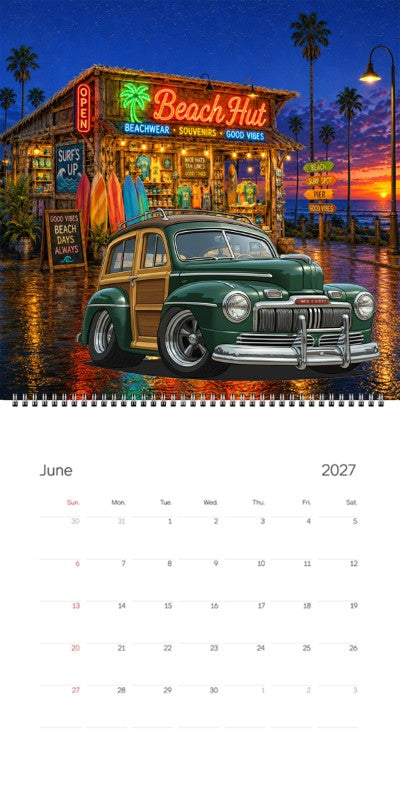 2027 Woodie Neon Calendar 100009-XX