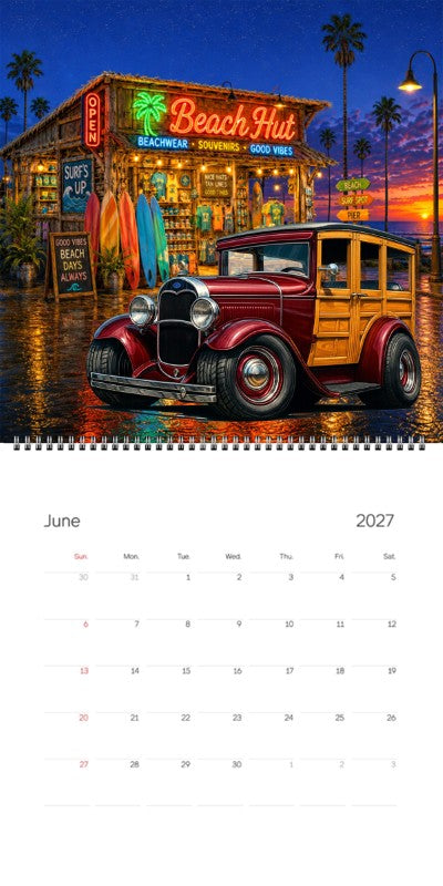 2027 Woodie Neon Calendar 100010-XX