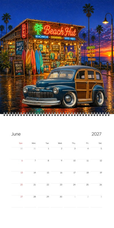 2027 Woodie Neon Calendar 100011-XX