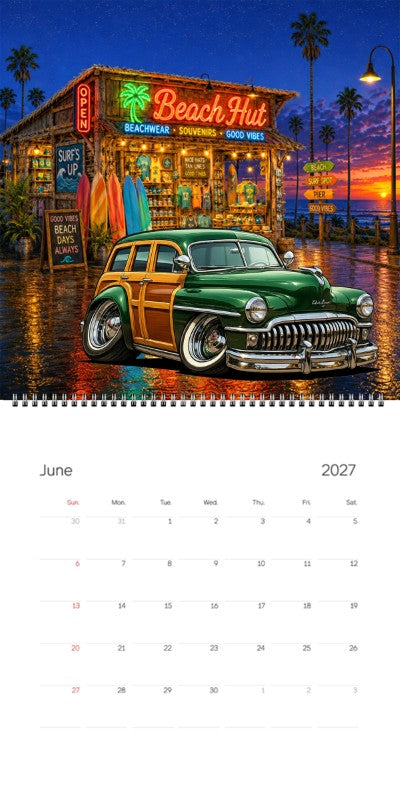 2027 Woodie Neon Calendar 100012-XX