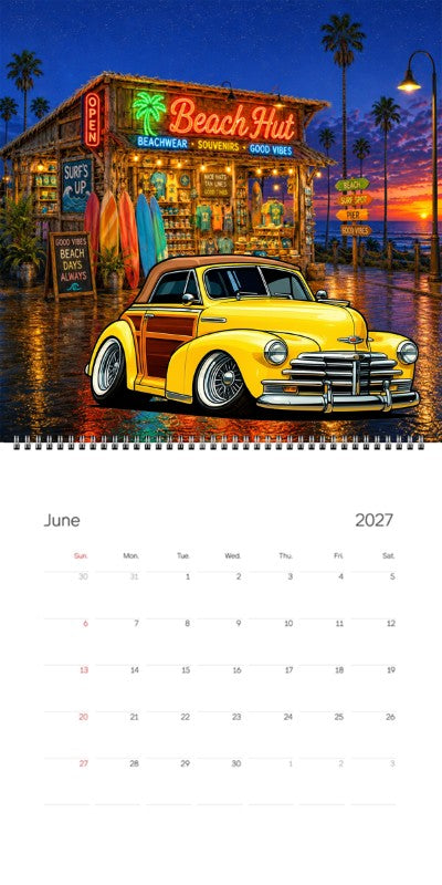 2027 Woodie Neon Calendar 100013-XX