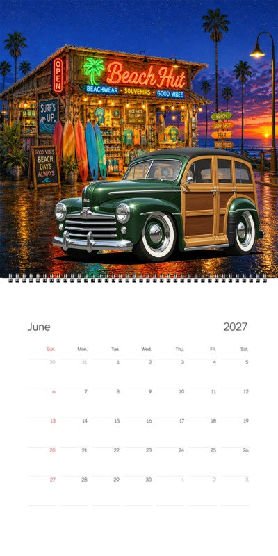 2027 Woodie Neon Calendar 100015-XX