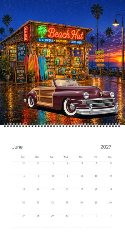 2027 Woodie Neon Calendar 100016-XX
