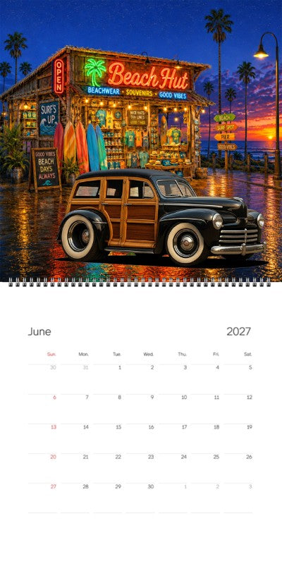 2027 Woodie Neon Calendar 100017-XX