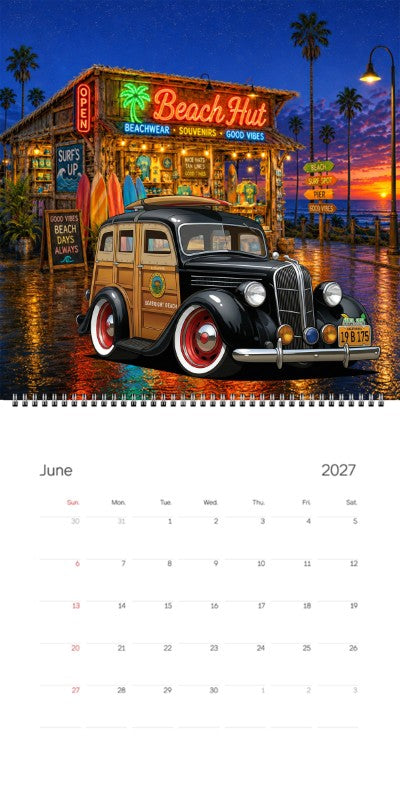 2027 Woodie Neon Calendar 19B175-CA