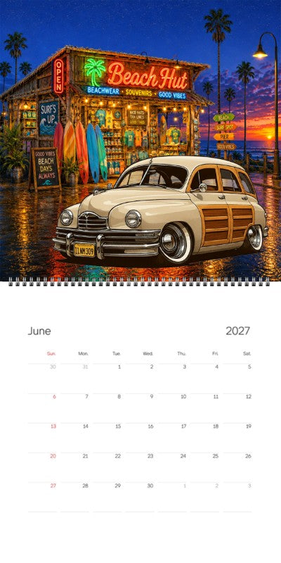 2027 Woodie Neon Calendar 1LNM309-CA