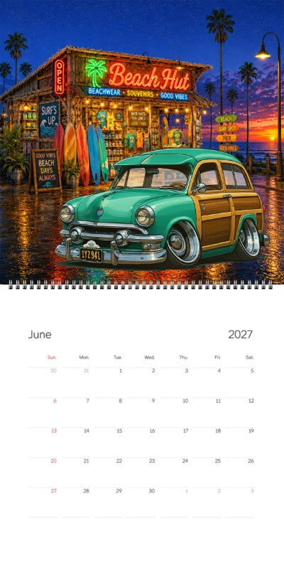 2027 Woodie Neon Calendar 1Y2941-CA