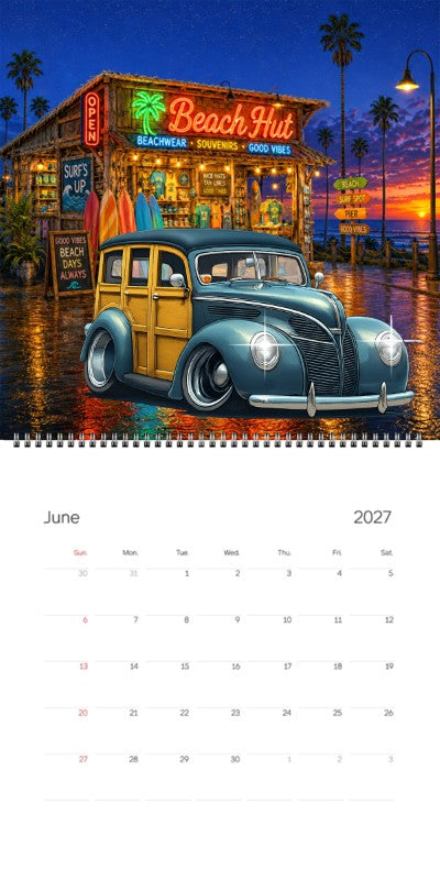 2027 Woodie Neon Calendar 200004-XX