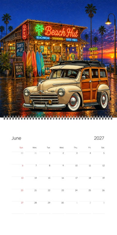 2027 Woodie Neon Calendar 200008-XX