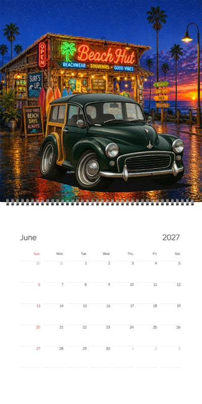 2027 Woodie Neon Calendar 200023-XX