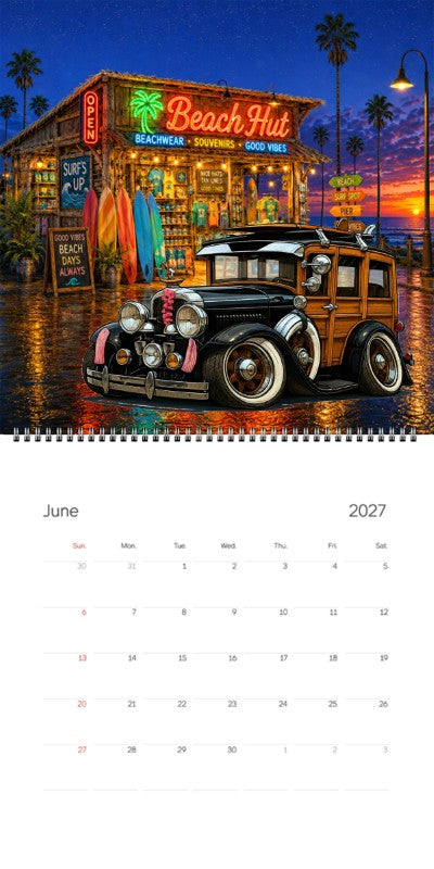 2027 Woodie Neon Calendar 2A5294-CA