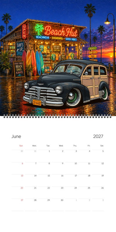 2027 Woodie Neon Calendar 2F6487-CA