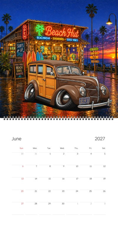 2027 Woodie Neon Calendar 2G1933-CA