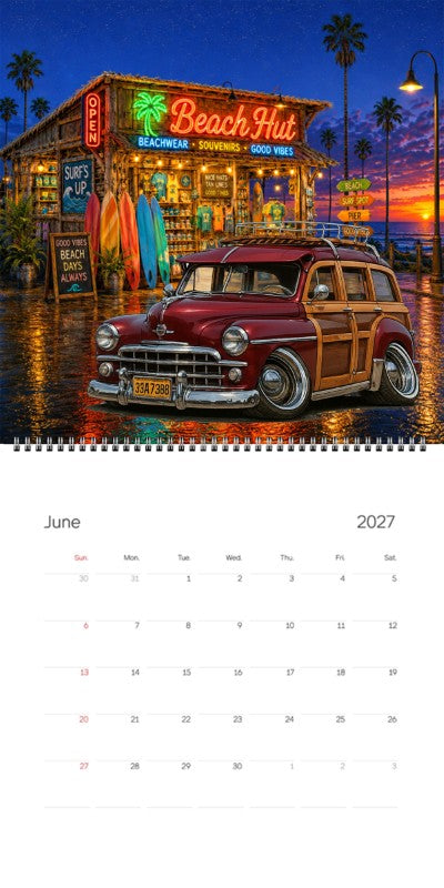 2027 Woodie Neon Calendar 33A7398-CA