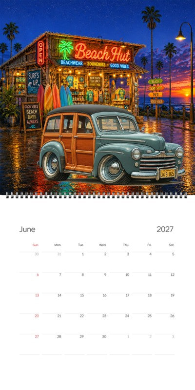 2027 Woodie Neon Calendar 34B165-CA