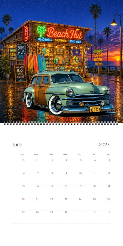 2027 Woodie Neon Calendar 38C727-CA