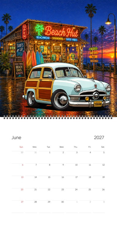 2027 Woodie Neon Calendar 39B6840-CA