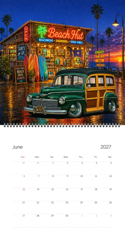 2027 Woodie Neon Calendar 3N7373-CA