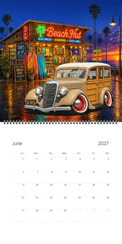 2027 Woodie Neon Calendar 3U5874-CA
