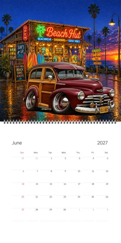 2027 Woodie Neon Calendar 41J992-CA