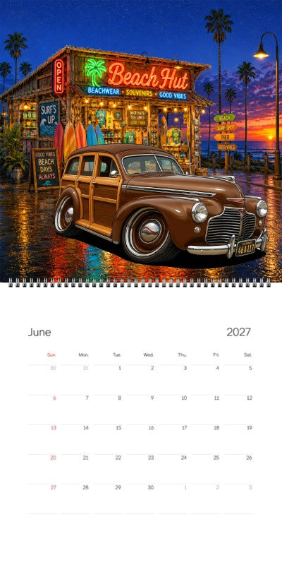 2027 Woodie Neon Calendar 46A117-CA
