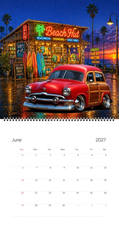 2027 Woodie Neon Calendar 48G714-CA