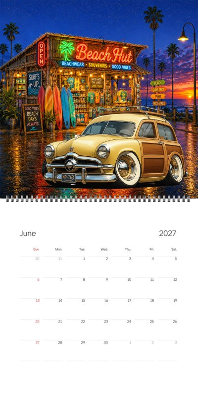 2027 Woodie Neon Calendar 49763-OR