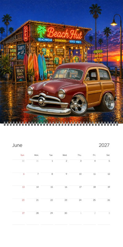 2027 Woodie Neon Calendar 4T9WOOD-CA