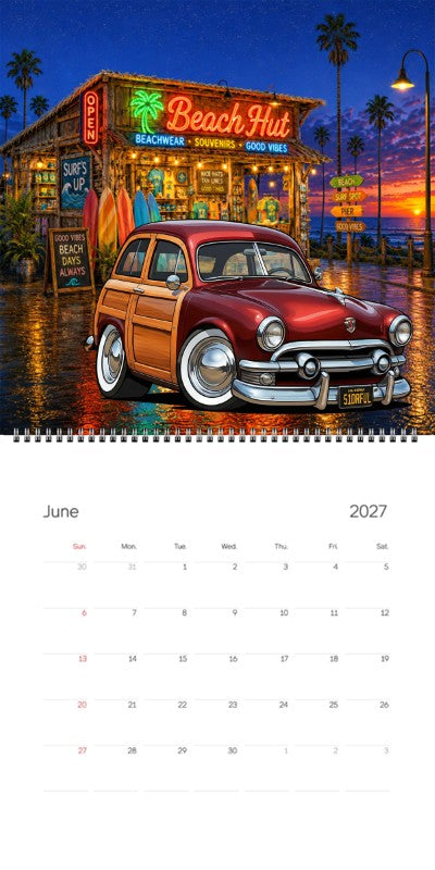 2027 Woodie Neon Calendar 51DRFUL-CA