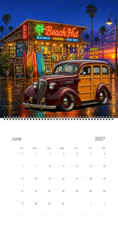 2027 Woodie Neon Calendar 5CZX655-CA